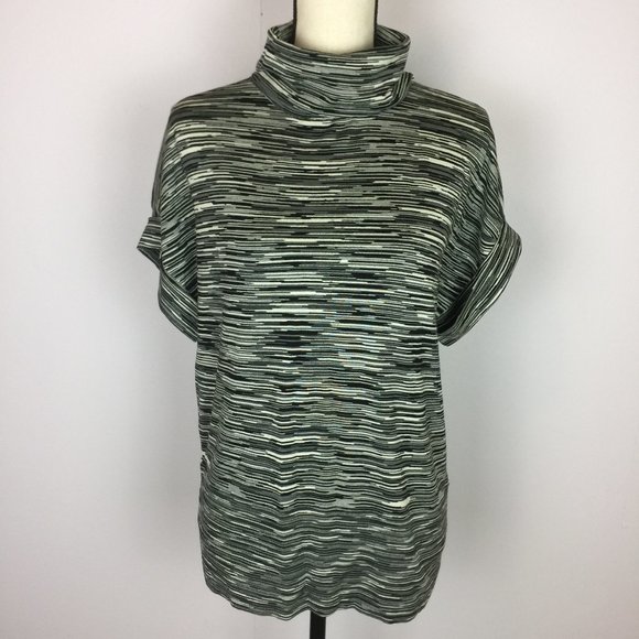 KENNETH COLE Short Sleeve Sweater Turtleneck - Picture 1 of 10